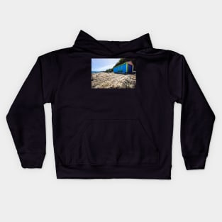 Lone boatshed. Kids Hoodie